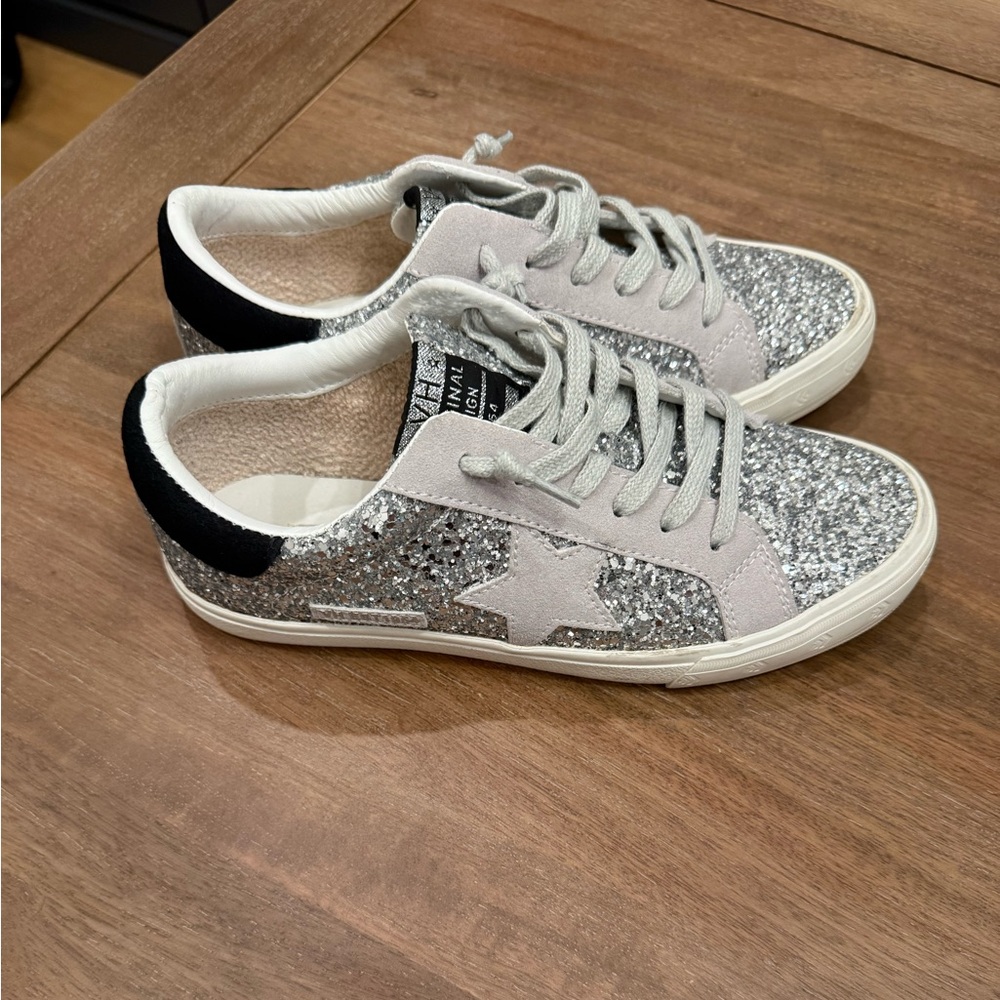 Vintage Havana Silver and Black Sneakers